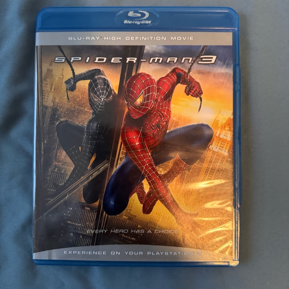 Spider-Man 3 (Blu-ray) DVD Disc Tested, Working Marvel